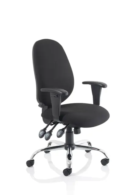 Lisbon Medium Back Task Operator Office Chair with Height Adjustable Arms